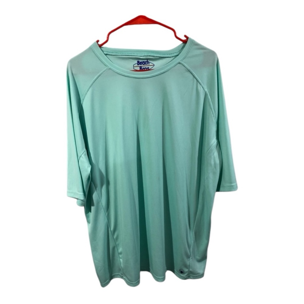 Beach Bros. Men’s Aqua Green Short Sleeve Tee Shirt Size XXL